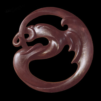 Carved Jade Uroboros